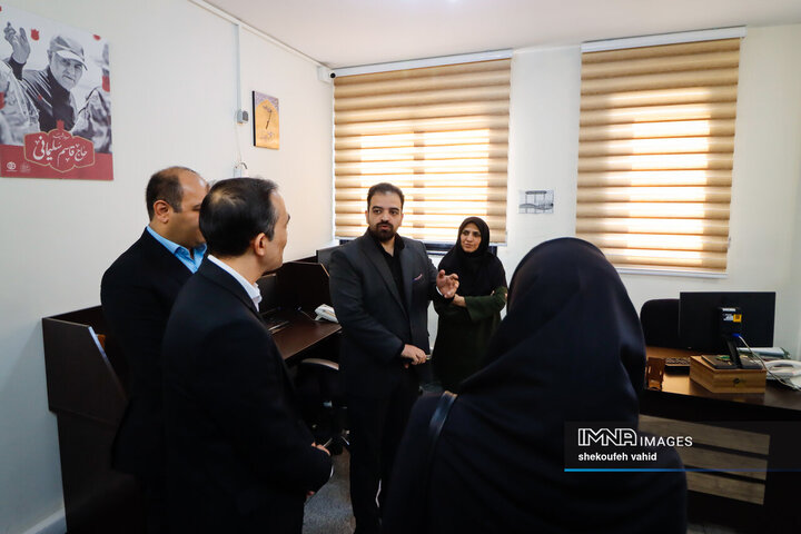 بازدید مدیران رسانه‌ای شهرداری کرج از خبرگزاری ایمنا