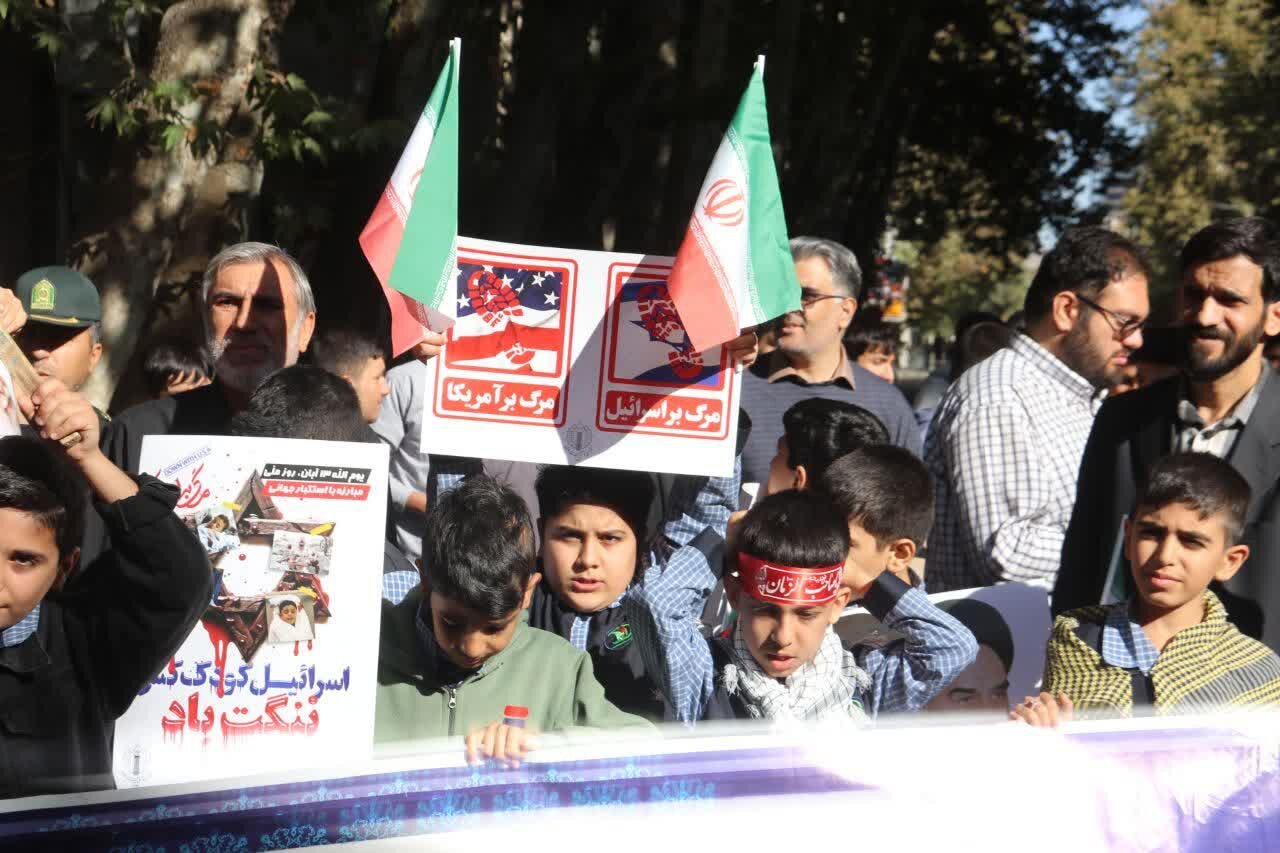خروش انقلابی مردم لرستان در روز ملی مبارزه با استکبار جهانی