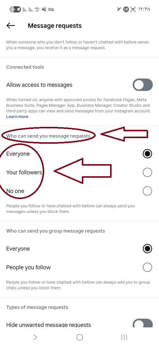 مدیریت پیام‌های دایرکت در اینستاگرام + آموزش بستن یا باز کردن دایرکت
