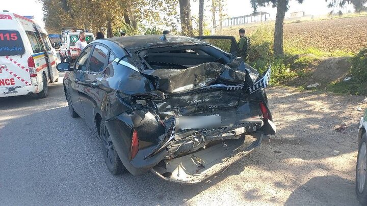 برخورد کامیون با سواری در محور توسکستان ۴ مصدوم برجای گذاشت