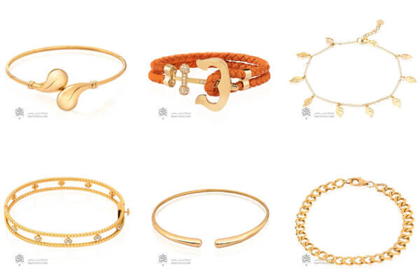 انواع مدل دستبند طلا زنانه شیک