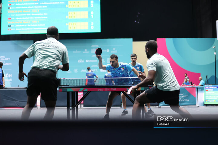 پنجمین روز بازی‌های همبستگی کشورهای اسلامی؛ تنیس روی میز