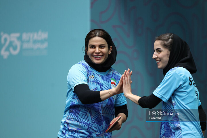 قهرمانی تیم دوبل بانوان ایران در فینال تنیس روی میز