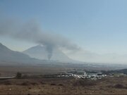 اطفای آتش در انبار یکی از شرکت‌های شهرک صنعتی شهرکرد