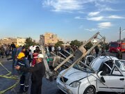 ۳ مصدوم در پی سانحه شدید رانندگی در کمربندی شیراز