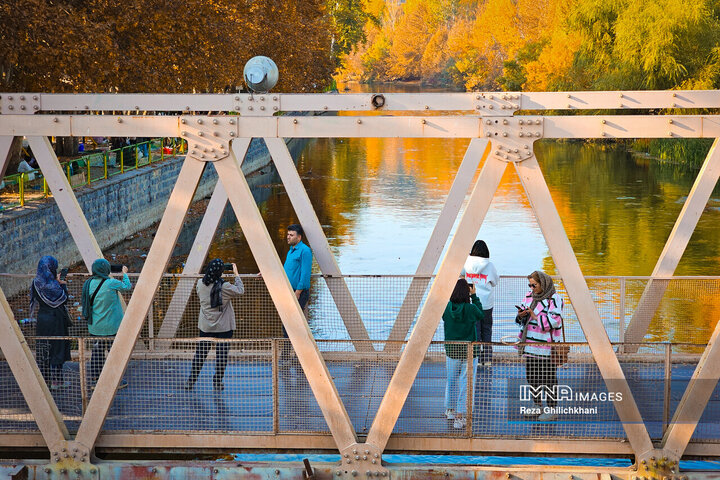 پاییز هزار رنگ باغ‌بهادران