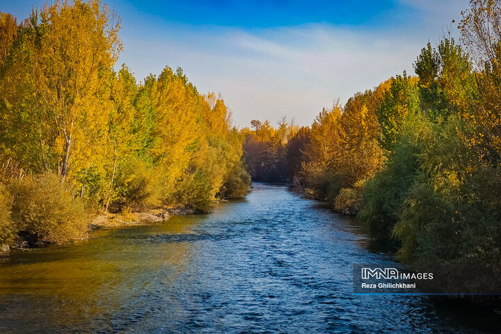 پاییز هزار رنگ باغ‌بهادران