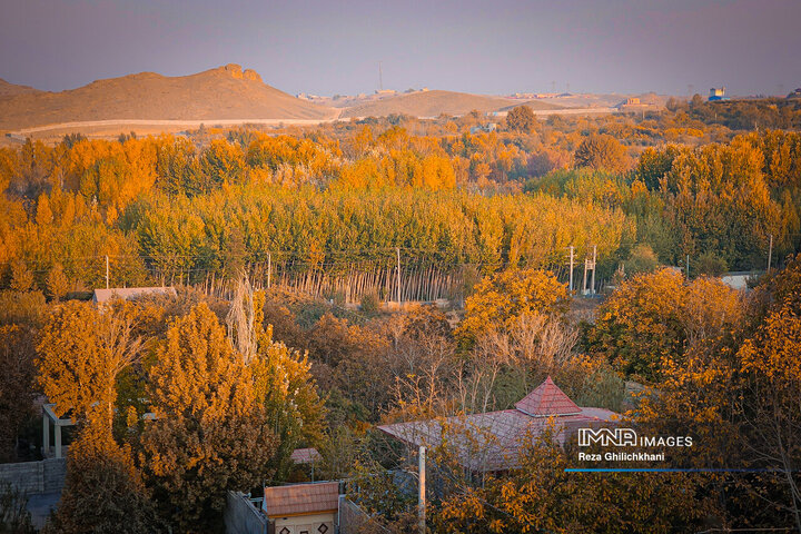 پاییز هزار رنگ باغ‌بهادران