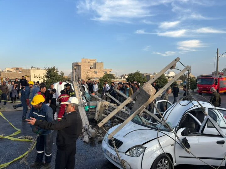 ۳ مصدوم در پی سانحه شدید رانندگی در کمربندی شیراز