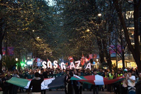 استقبال باشکوه از مردم بیلبائو و ایالت باسک از تیم ملی فلسطین