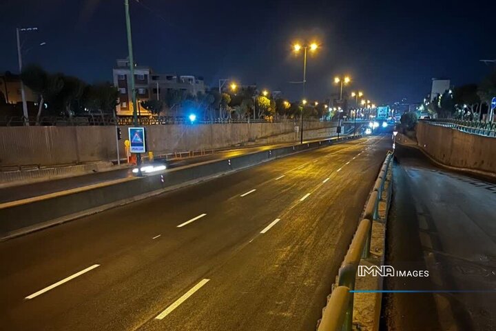 نوسازی مسیر غربی بزرگراه شهید خرازی اصفهان