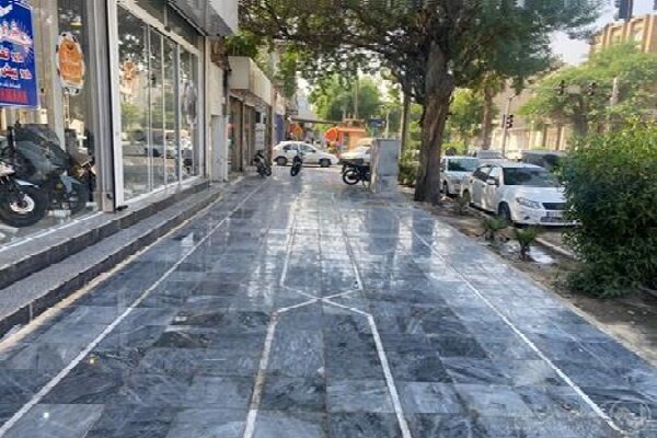 بهسازی پیاده‌روها و ساماندهی معابر منطقه یک اهواز