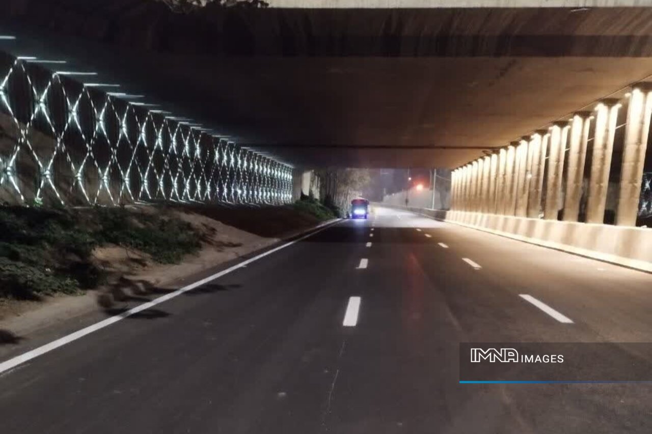 پایان عملیات روکش آسفالت و خط‌کشی بزرگراه شهید صیاد شیرازی در محدوده منطقه ۴ اصفهان