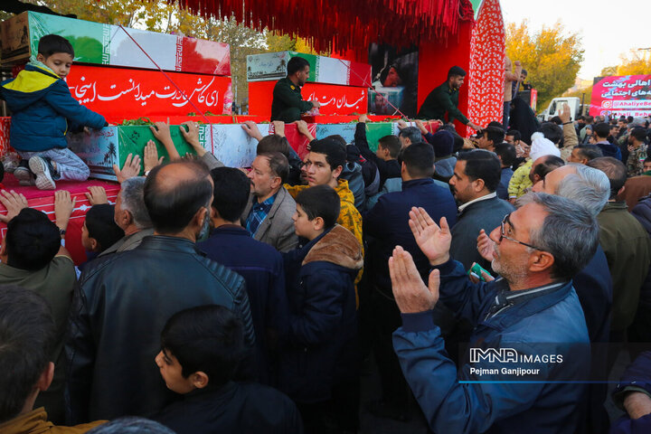 کاروان اهالی بهشت در شهرضا، دهاقان و مبارکه