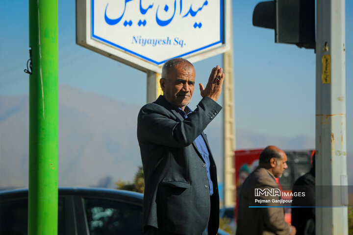 کاروان اهالی بهشت در نجف‌آباد، زرین‌شهر، تیران و کرون