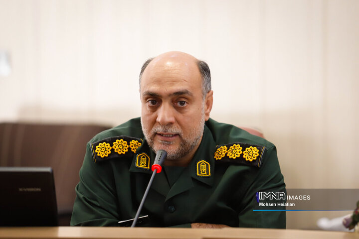 نشست خبری فرمانده سپاه صاحب‌الزمان(عج) استان اصفهان