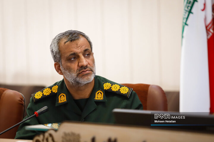 نشست خبری فرمانده سپاه صاحب‌الزمان(عج) استان اصفهان