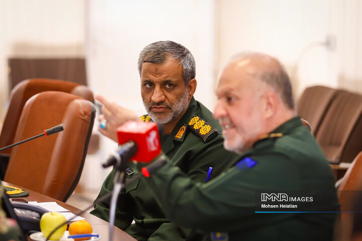 نشست خبری فرمانده سپاه صاحب‌الزمان(عج) استان اصفهان