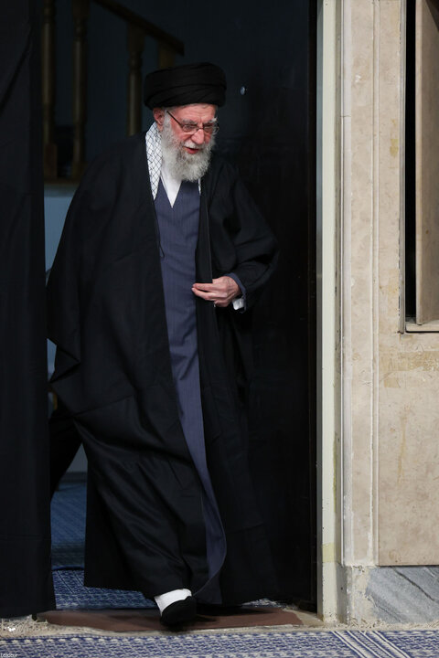 مراسم عزاداری ایام شهادت حضرت زهرا(س) با حضور رهبر انقلاب