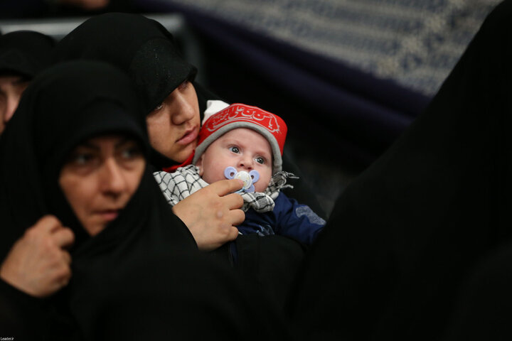 مراسم عزاداری ایام شهادت حضرت زهرا(س) با حضور رهبر انقلاب