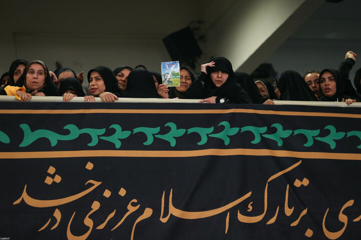 مراسم عزاداری ایام شهادت حضرت زهرا(س) با حضور رهبر انقلاب