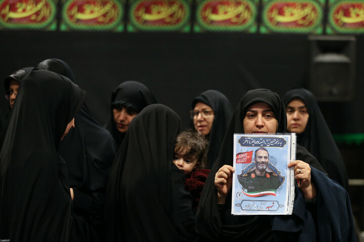 مراسم عزاداری ایام شهادت حضرت زهرا(س) با حضور رهبر انقلاب