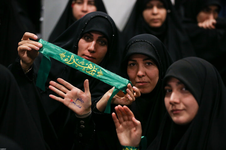 مراسم عزاداری ایام شهادت حضرت زهرا(س) با حضور رهبر انقلاب