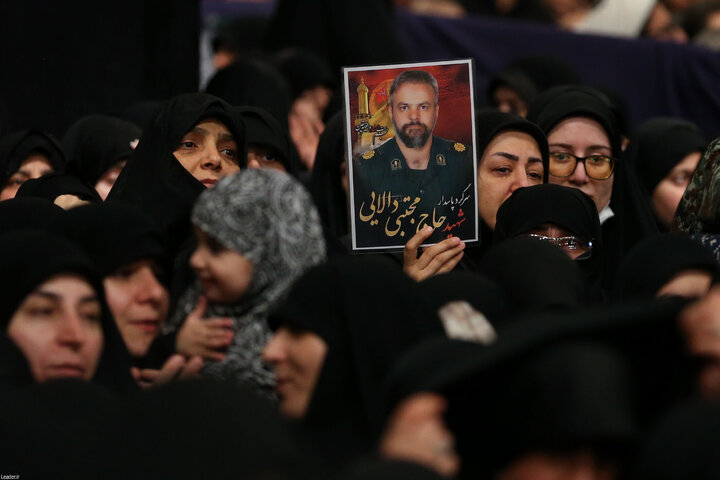 مراسم عزاداری ایام شهادت حضرت زهرا(س) با حضور رهبر انقلاب