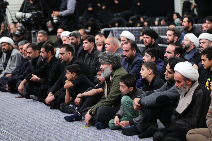 مراسم عزاداری ایام شهادت حضرت زهرا(س) با حضور رهبر انقلاب