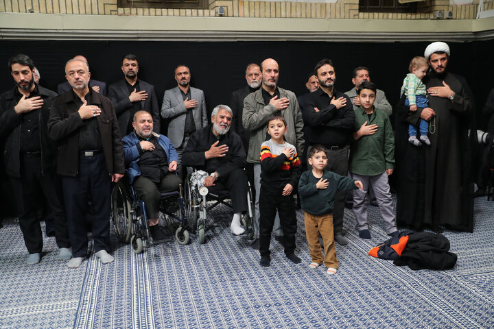 مراسم عزاداری ایام شهادت حضرت زهرا(س) با حضور رهبر انقلاب