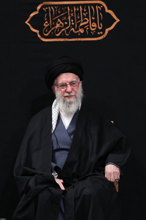 مراسم عزاداری ایام شهادت حضرت زهرا(س) با حضور رهبر انقلاب