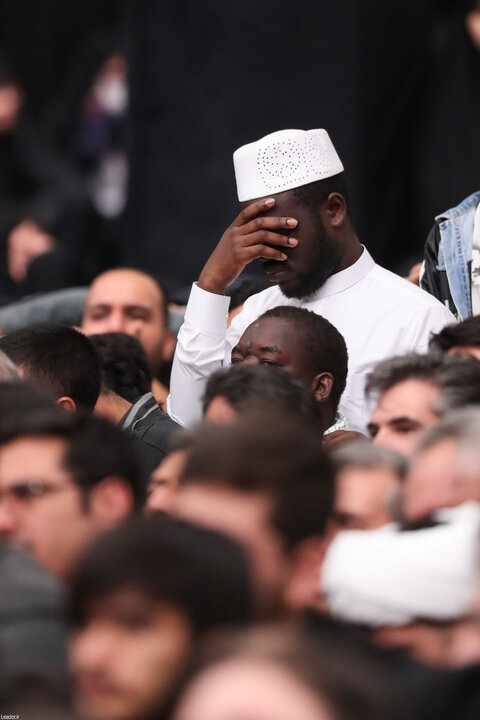 مراسم عزاداری ایام شهادت حضرت زهرا(س) با حضور رهبر انقلاب