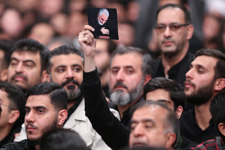 مراسم عزاداری ایام شهادت حضرت زهرا(س) با حضور رهبر انقلاب