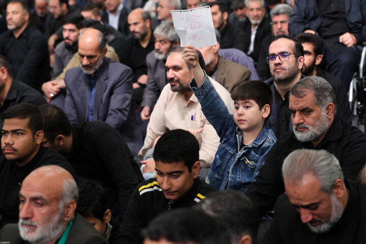 مراسم عزاداری ایام شهادت حضرت زهرا(س) با حضور رهبر انقلاب