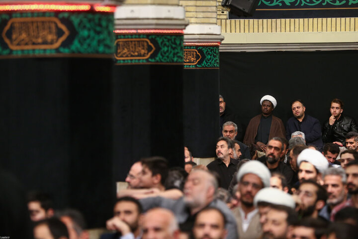 مراسم عزاداری ایام شهادت حضرت زهرا(س) با حضور رهبر انقلاب