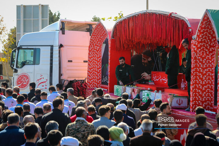 کاروان اهالی بهشت در تودشک، کوهپایه، ورزنه و هرند