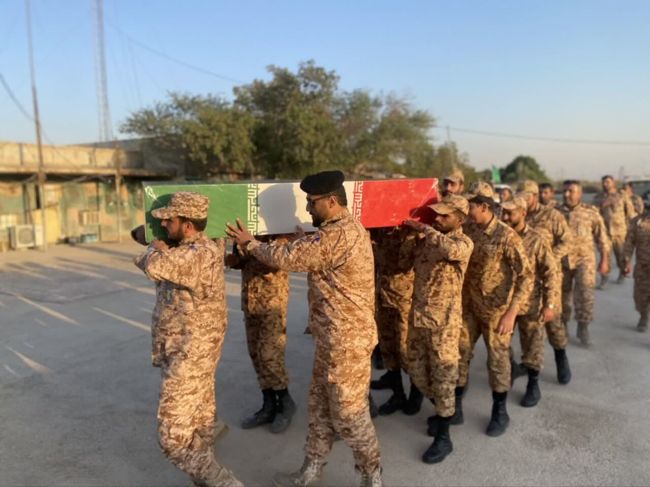 استقبال از پیکر پاک یک شهید گمنام در مرز جنوب غرب