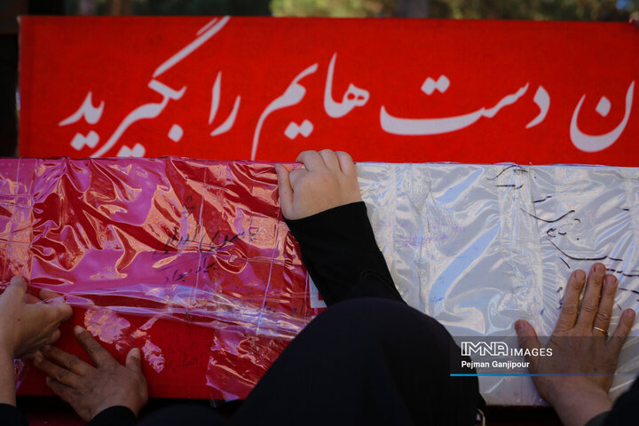 فیلم| انارک نایین میزبان همیشگی یک شهید گمنام شد