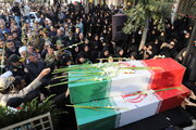 فیلم| تشییع پیکر ۳ شهید گمنام در سنندج