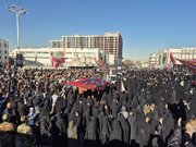 تشییع پیکرهای مطهر ۱۳ شهید گمنام در مشهد