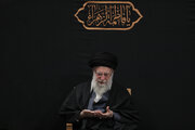 مراسم عزاداری شام شهادت حضرت زهرا(س) با حضور رهبر انقلاب