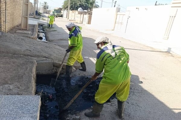 لایروبی جوی‌های روباز اهواز آغاز شد