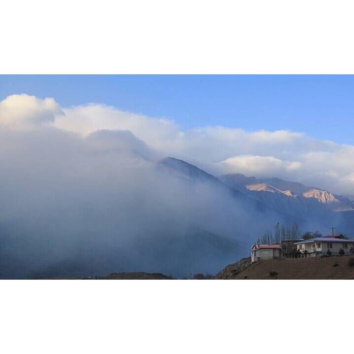 آتش منطقه جنگلی الیت چالوس خاموش شد