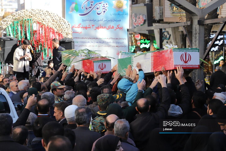 فیلم| تدفین شهید گمنام در دانشگاه ملی مهارت بجنورد