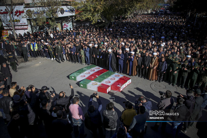 تشییع پیکر هشت شهید گمنام - بجنورد