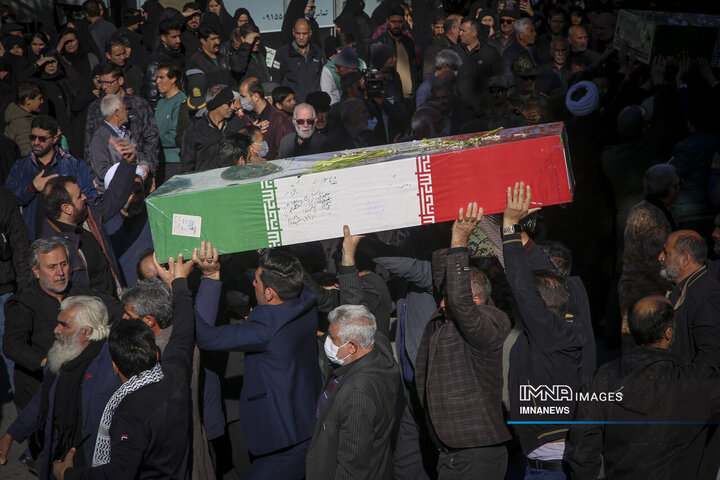 تشییع پیکر هشت شهید گمنام - بجنورد