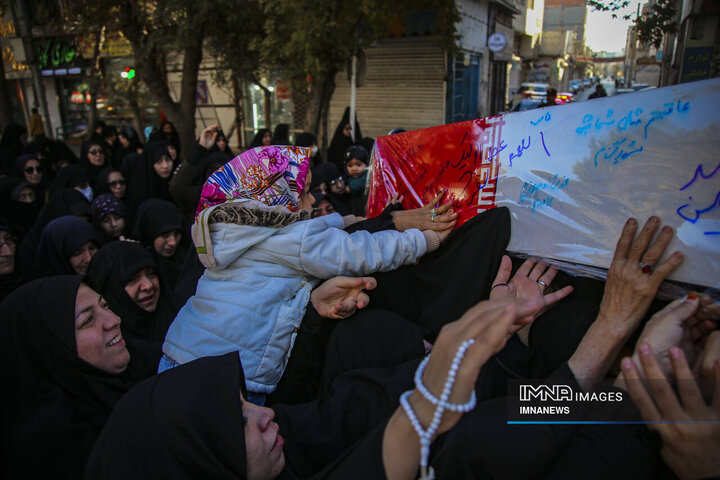 تشییع پیکر هشت شهید گمنام - بجنورد