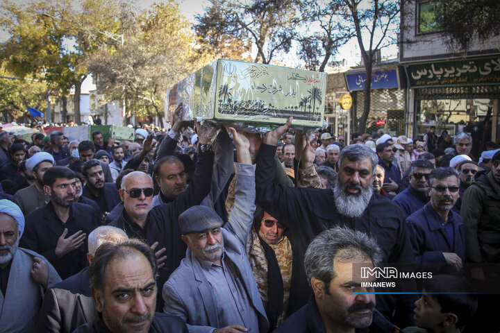 تشییع پیکر هشت شهید گمنام - بجنورد