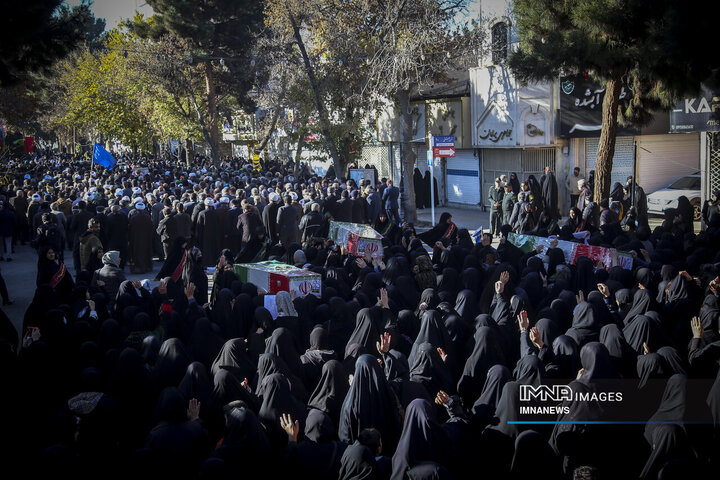 تشییع پیکر هشت شهید گمنام - بجنورد