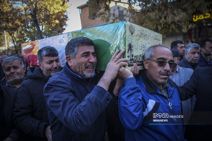 تشییع پیکر هشت شهید گمنام - بجنورد